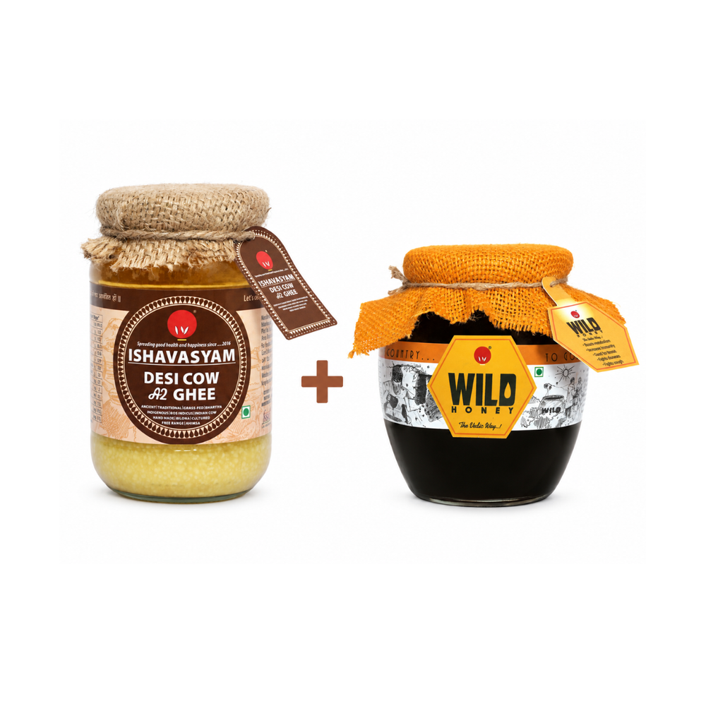 Gir Cow A2 Ghee & Kerala Wild Forest Honey Combo Pack