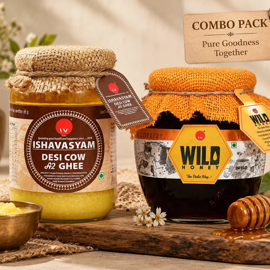 Desi Cow Ghee & Kerala Wild Forest Honey Combo Pack