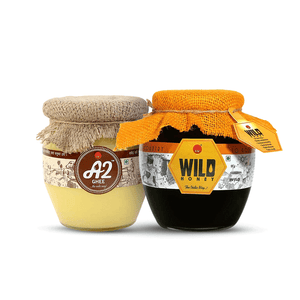 Combo Offers Vedic A2 Ghee + Kerala Wild Forest Honey with 5% Off